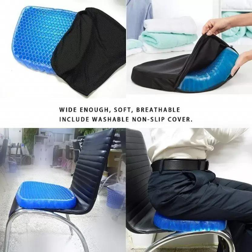 Gel Orthopedic Seat Cushion-Ergonomic Comfort • Back Pain Relief • Ideal for Office Chair.