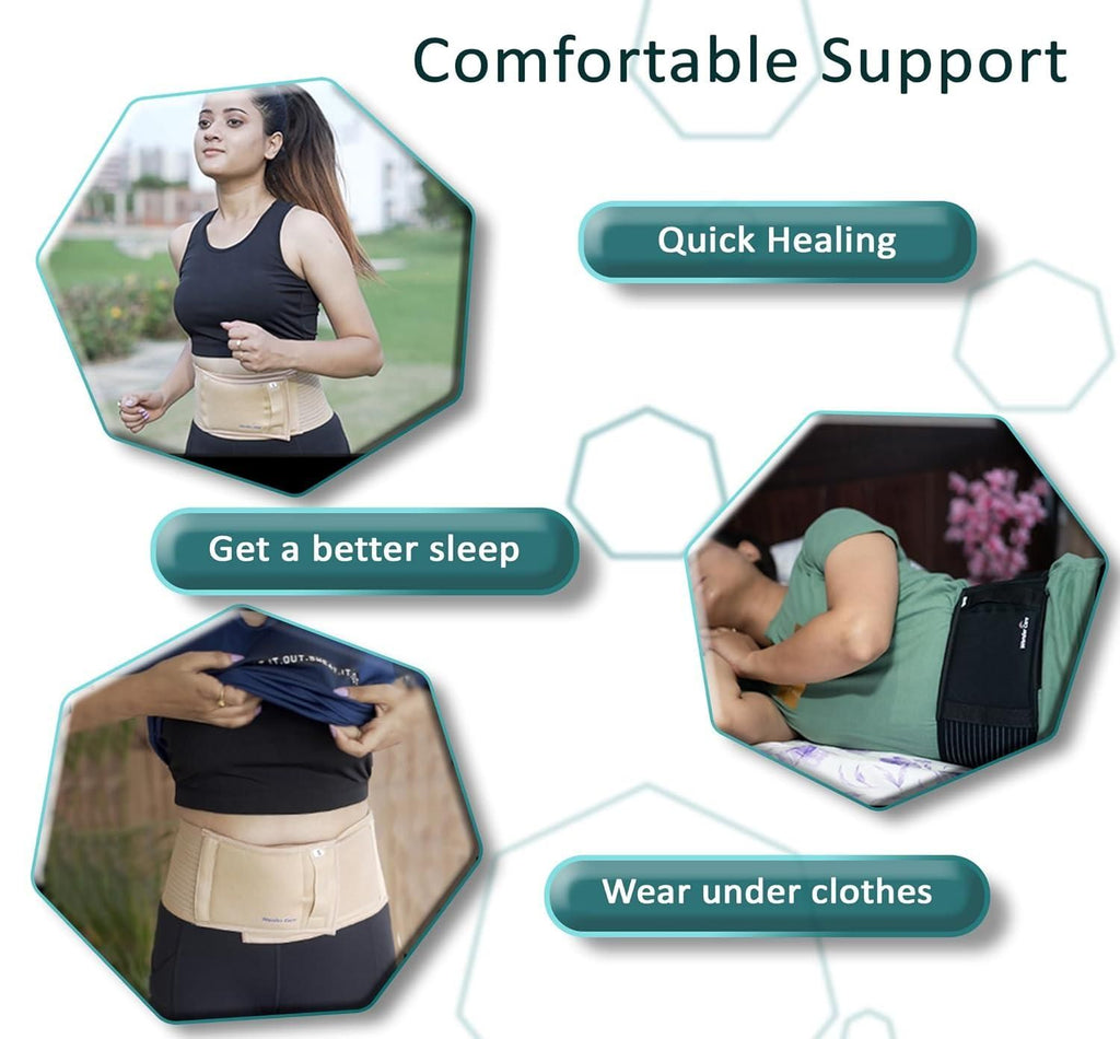Umbilical Hernia Belt With Adjustable Compression